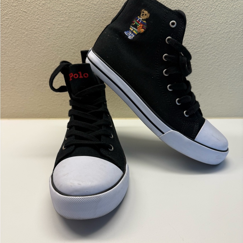 Polo by Ralph Lauren Black and White Sneakers